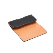 Custodia in pelle da uomo con marsupio per smartphone fino a 6,3"