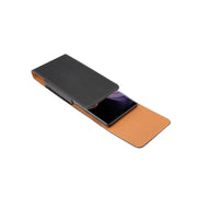 Custodia in pelle con fibbia per smartphone fino a 6,3 pollici