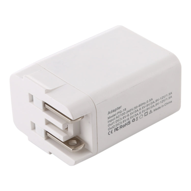 Adattatore alimentazione 5 in 1 18W con spine convertibili