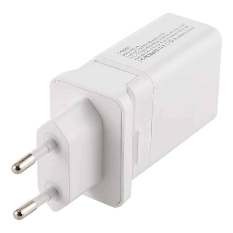Adattatore alimentazione 5 in 1 18W con spine convertibili