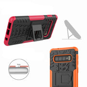 Custodia antiurto TPU e PC con stand per Galaxy S10