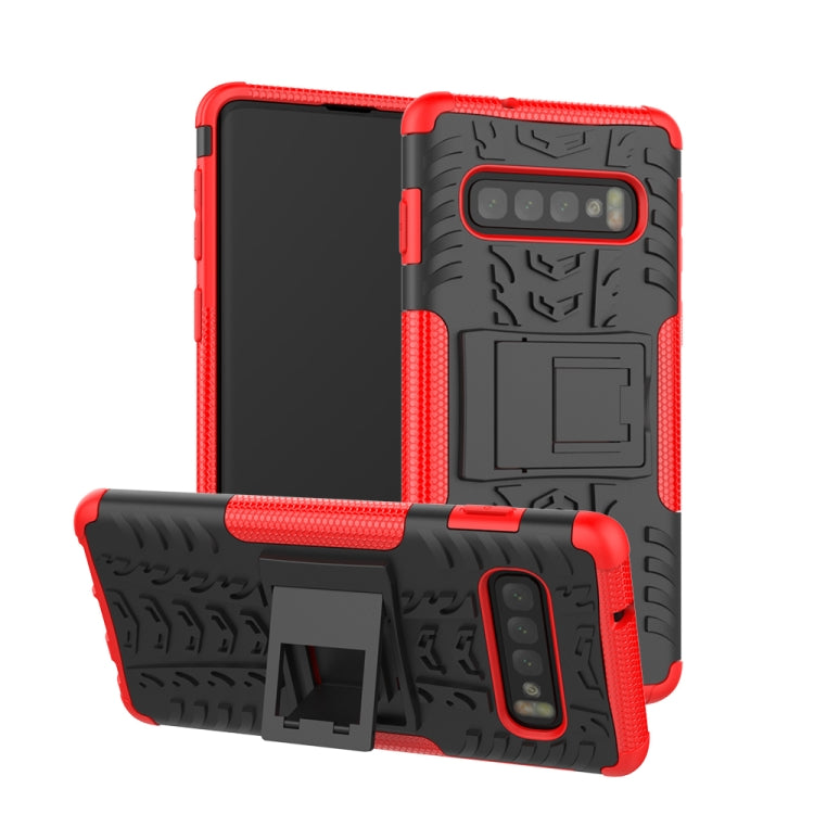 Custodia antiurto TPU e PC con stand per Galaxy S10