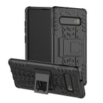 Custodia antiurto TPU PC con stand per Galaxy S10+