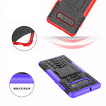 Custodia antiurto TPU PC con stand per Galaxy S10+