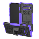 Custodia antiurto TPU PC con stand per Galaxy S10+