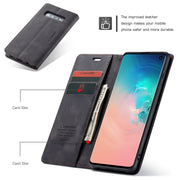 Custodia portafoglio in pelle per Samsung Galaxy S10