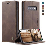 Custodia portafoglio in pelle per Samsung Galaxy S10