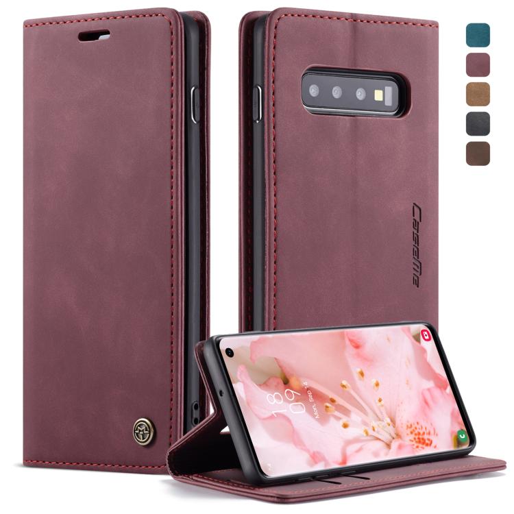 Custodia portafoglio in pelle per Samsung Galaxy S10