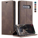Custodia portafoglio in pelle per Galaxy S10 Plus