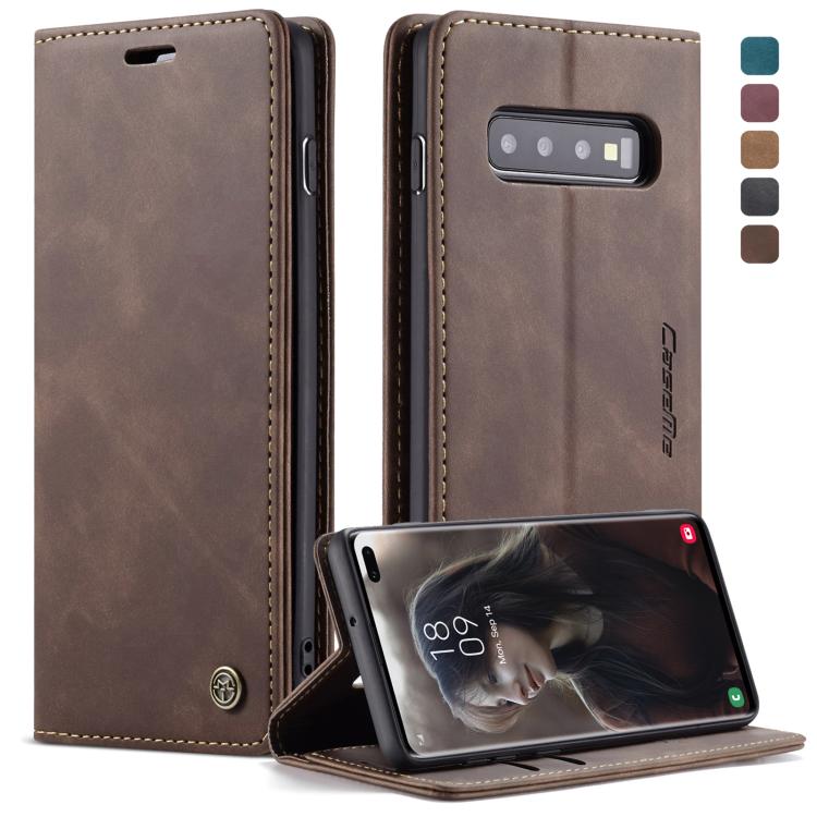 Custodia portafoglio in pelle per Galaxy S10 Plus