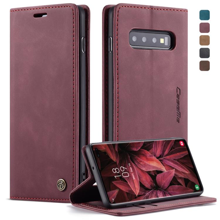 Custodia portafoglio in pelle per Galaxy S10 Plus
