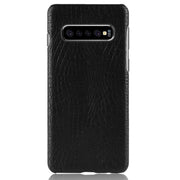 Custodia antiurto PC+PU con texture coccodrillo per Galaxy S10 5G
