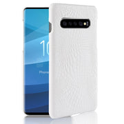 Custodia antiurto PC+PU con texture coccodrillo per Galaxy S10 5G