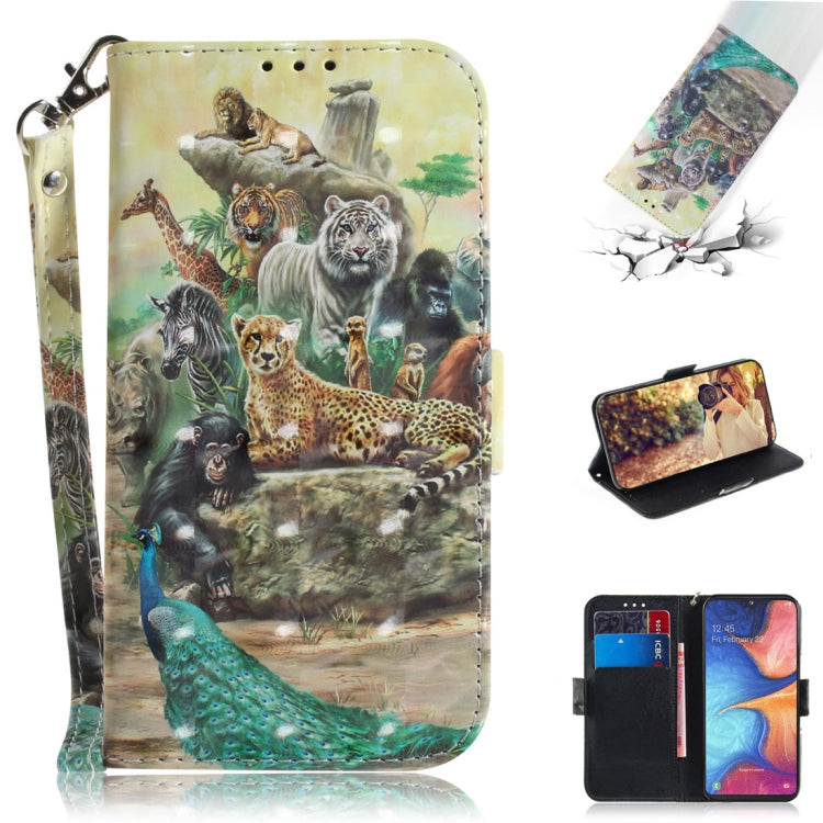 Custodia portafoglio in pelle per Samsung Galaxy A20e