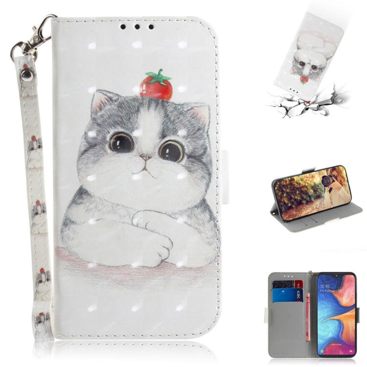 Custodia portafoglio in pelle per Samsung Galaxy A20e