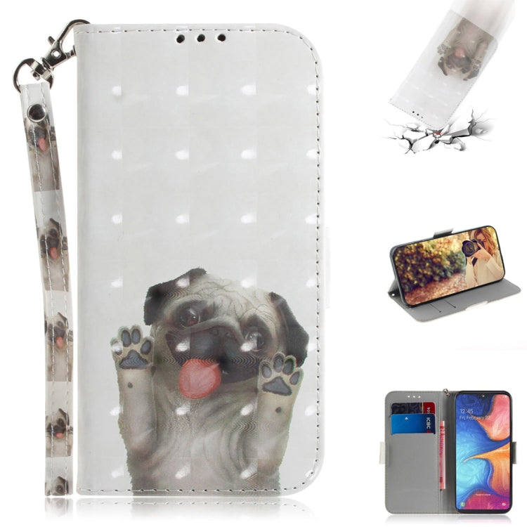 Custodia portafoglio Samsung Galaxy A20e motivo cane 3D