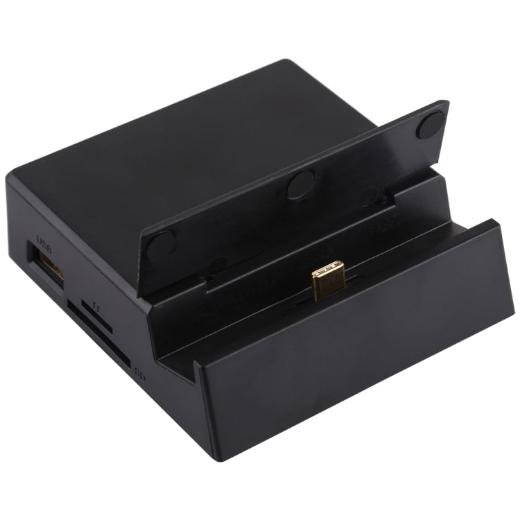V105 USB-C/Tipo-C a USB 2.0 x 3 + USB-C/Tipo-C + HDMI + Porta audio + Lettore di schede SD/TF Supporto per telefono multifunzione Docking station HUB