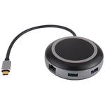 Adattatore HUB USB-C con 3 USB 3.0, HDMI, RJ45 e lettore SD/TF