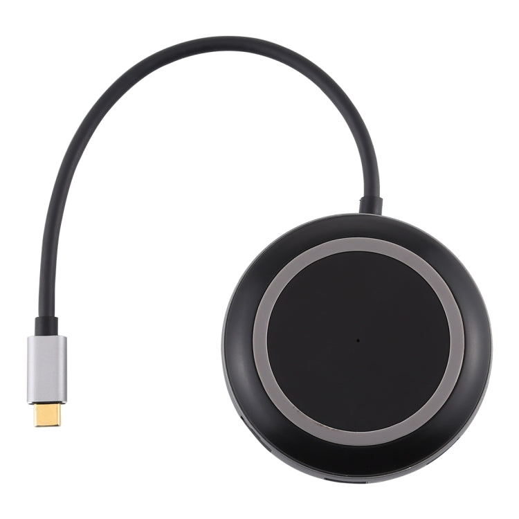 Adattatore HUB USB-C con 3 USB 3.0, HDMI, RJ45 e lettore SD/TF