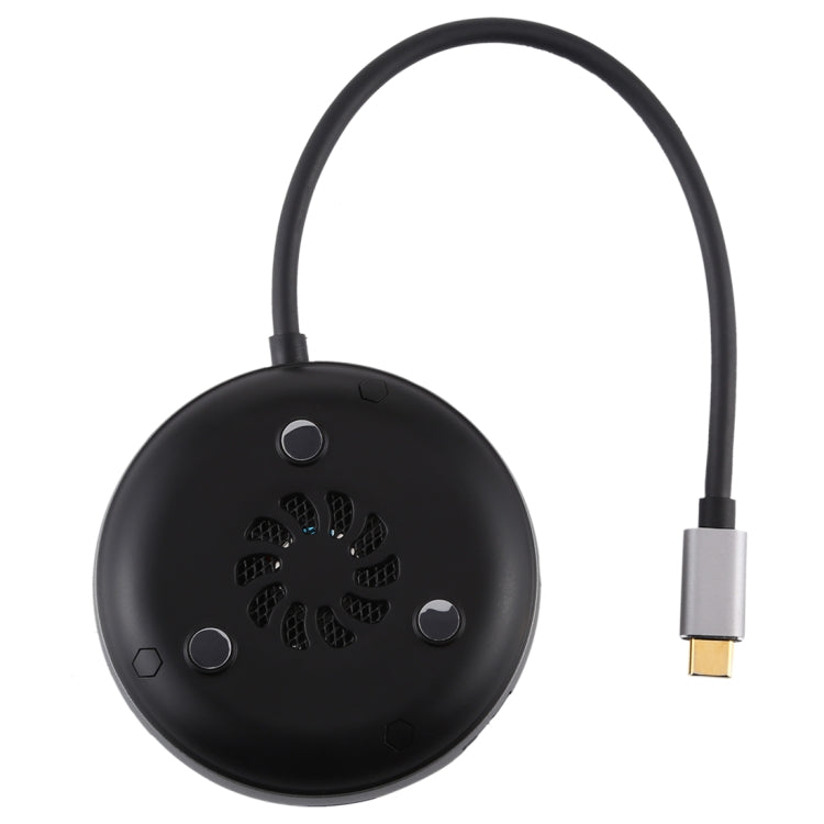 Adattatore HUB USB-C con 3 USB 3.0, HDMI, RJ45 e lettore SD/TF