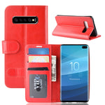 Custodia portafoglio in pelle per Samsung Galaxy S10+