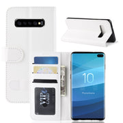 Custodia portafoglio in pelle per Samsung Galaxy S10+