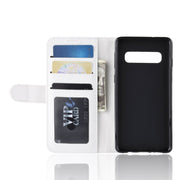 Custodia portafoglio in pelle per Samsung Galaxy S10+