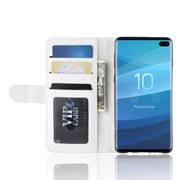 Custodia portafoglio in pelle per Samsung Galaxy S10+