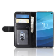 Custodia portafoglio in pelle per Samsung Galaxy S10