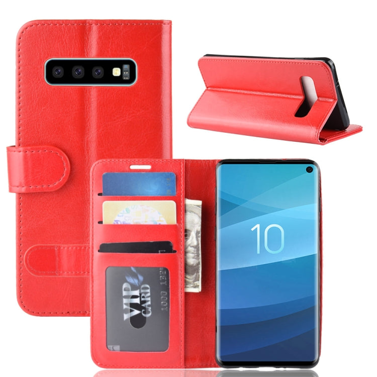 Custodia portafoglio in pelle per Samsung Galaxy S10