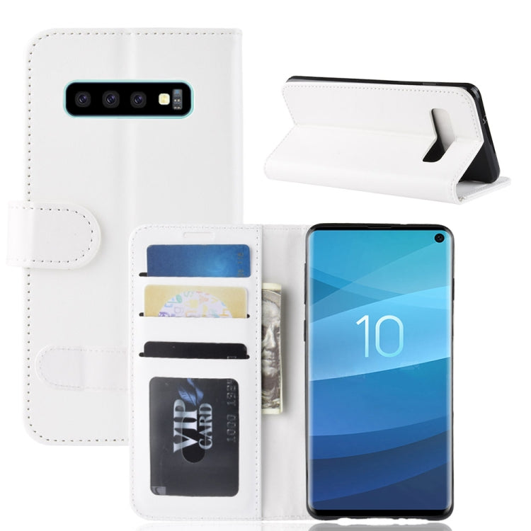 Custodia portafoglio in pelle per Samsung Galaxy S10