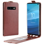 Custodia portafoglio in pelle con chiusura verticale per Galaxy S