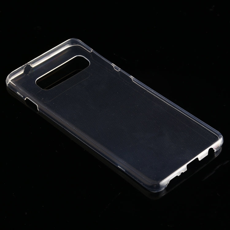 Custodia in TPU trasparente ultrasottile a doppia faccia a copertura totale per Galaxy S10, Galaxy S10