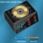 Caricabatterie USB QC 3.0 9 in 1 con ricarica wireless 65W
