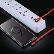 Cavo di ricarica per sincronizzazione dati in stile intrecciato in nylon con design a doppio gomito da USB a USB-C / Type-C da 1 m 2,4 A, Type-C Coffee, Type-C Red, Type-C Black, Type-C Blue, Type-C Dark Blue