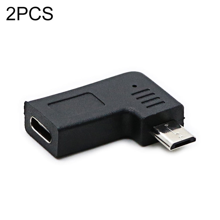 Adattatore a gomito USB-C a Micro USB 2 pezzi compatibile Huawei