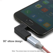 Convertitore adattatore a gomito maschio da USB-C/Tipo-C a Micro USB da 2 pezzi (angolo destro/sinistro).