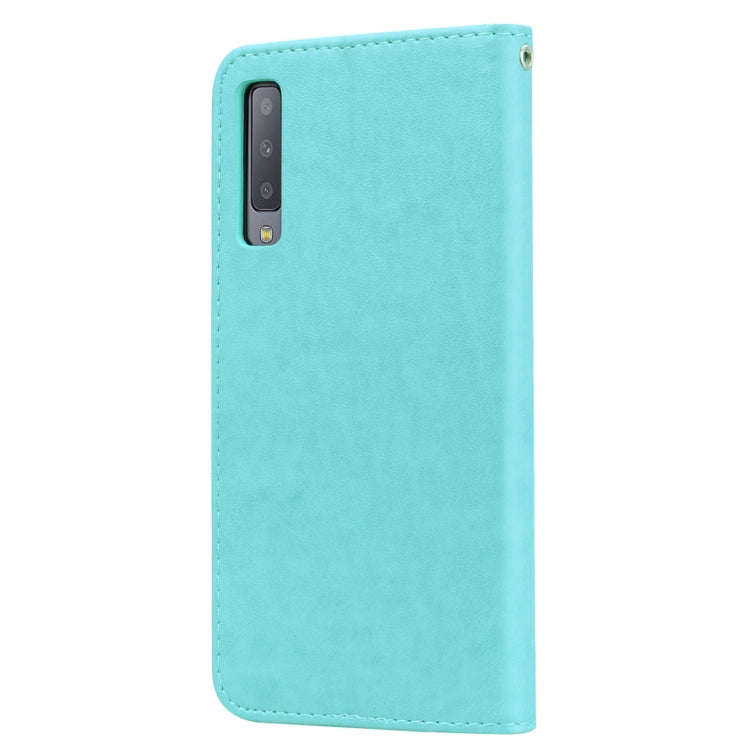 Custodia portafoglio in pelle PU rosa per Samsung Galaxy A7 2018