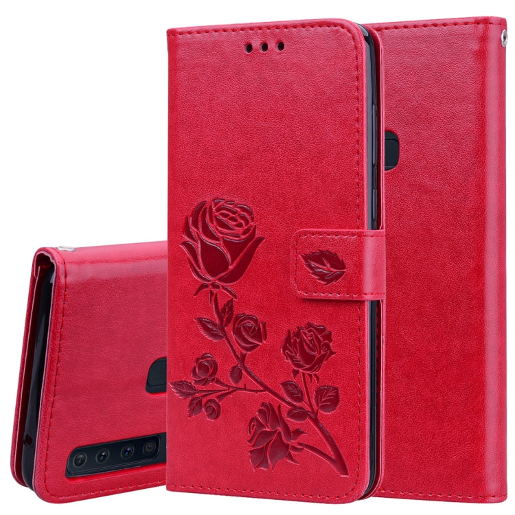 Custodia portafoglio in pelle PU rosa per Samsung Galaxy A9 (2018