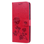 Custodia portafoglio in pelle PU rosa per Samsung Galaxy A9 (2018