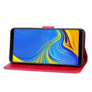 Custodia portafoglio in pelle PU rosa per Samsung Galaxy A9 (2018
