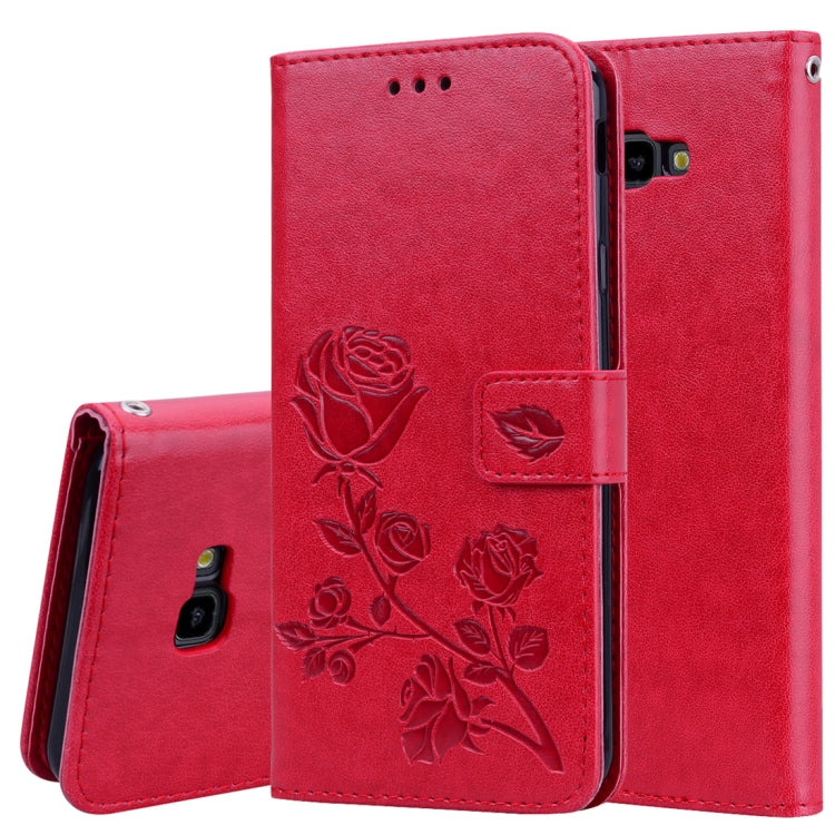 Custodia portafoglio in pelle PU rosa per Samsung Galaxy J4+