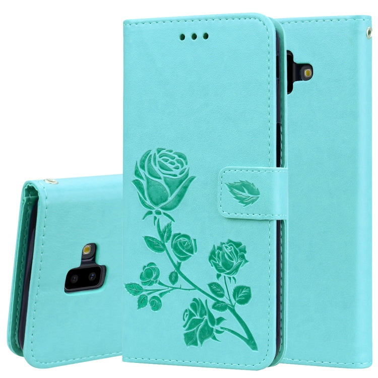 Custodia portafoglio in pelle PU rosa per Samsung Galaxy J6+
