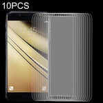 Pellicola in vetro temperato 9H per Galaxy C7 (2017) 10 pezzi