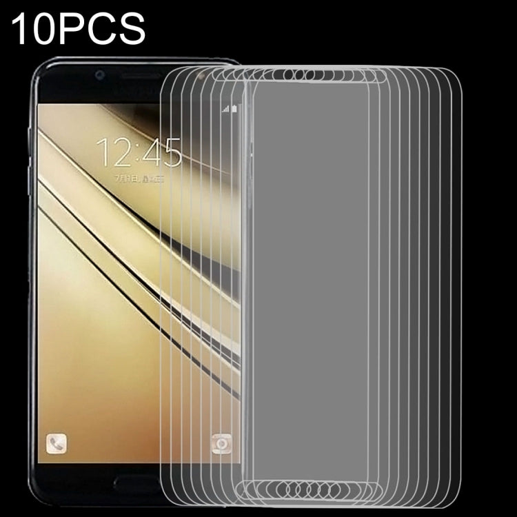 Pellicola in vetro temperato 9H per Galaxy C7 (2017) 10 pezzi
