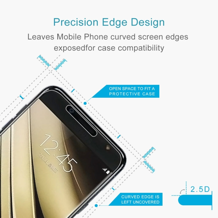 Pellicola in vetro temperato 9H per Galaxy C7 (2017) 10 pezzi