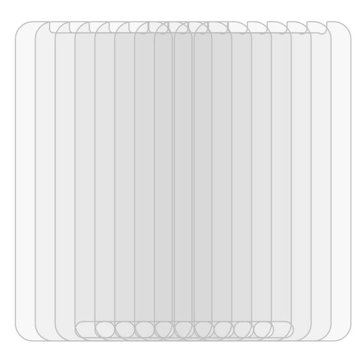 Pellicola in vetro temperato 9H per Galaxy J2 (2016) 10 pezzi
