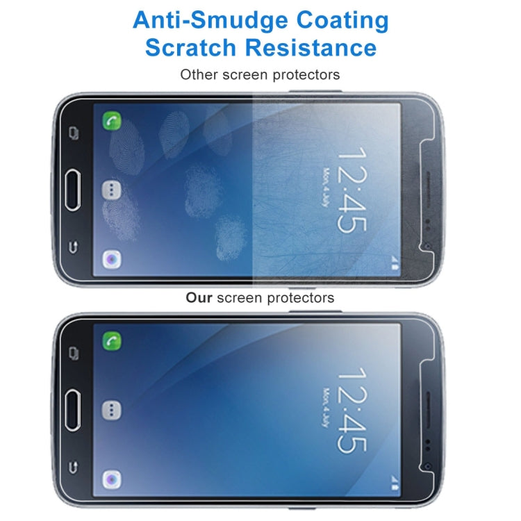Pellicola in vetro temperato 9H per Galaxy J2 (2016) 10 pezzi
