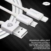 Lenyes LC701 Cavo di ricarica rapida per sincronizzazione dati da USB a micro USB in PVC da 2 m 2,0 A, 2m Micro USB