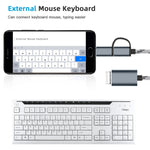 Cavo adattatore USB 3.0 femmina a Micro USB + USB-C 17 cm